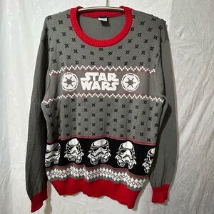 Star Wars Stormtrooper Sweater Pullover. Cotton Blend, Size XL